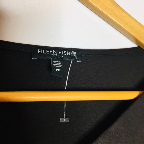 Eileen Fisher Womens Dress Brown V-Neck Stretch - Picture 3 of 7